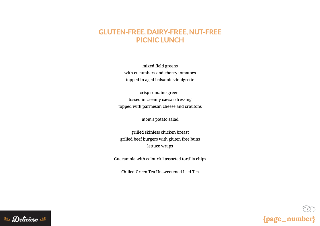 Catering Proposal Template